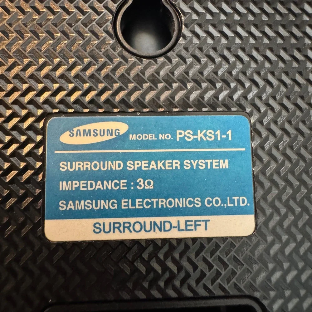 Samsung PS-KS1-1 Surround Sound Speaker System Pair Black 3 Ohm Satellite Set